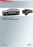SSP 638 Audi Q7  type 4M  Convenience electronics 